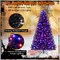 Artificial Christmas Tree with 6 Lighting Modes and Spooky Sounds for Halloween Decoration
